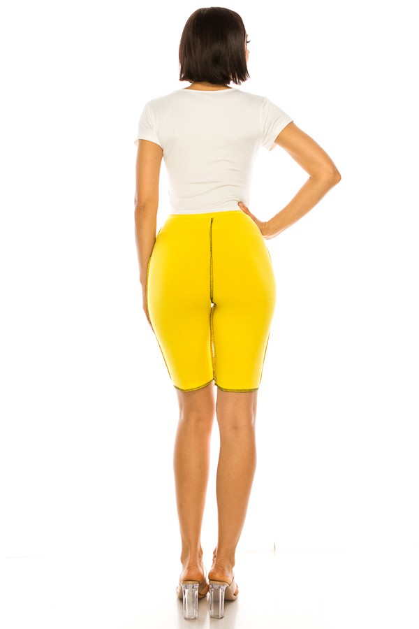 spandex shorts cotton. colors mix