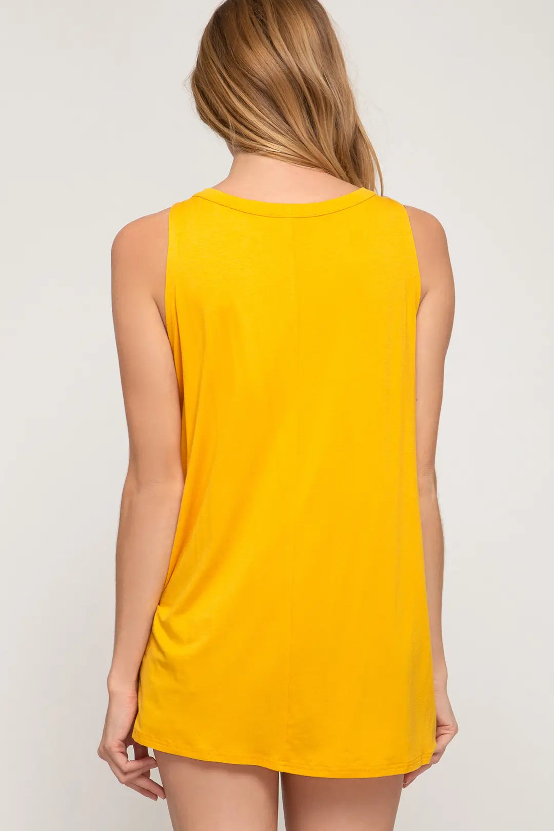 Green blouse and gold