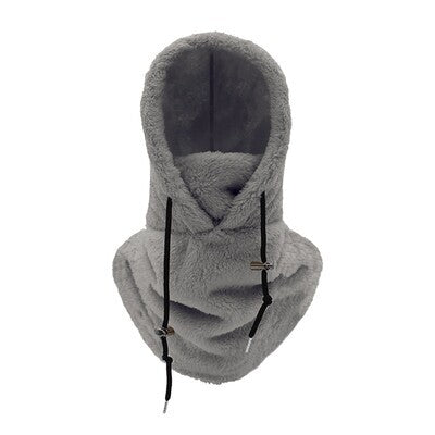 Winter Outdoor Cycling Hat, Sports Windproof Hat, Cold Protection, Thickened Neck Scarf, CS Hood, Arctic Velvet Mask, Warm Hat