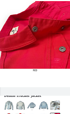 casual jacket in red jean beautiful casual jean jacket for men in different colo