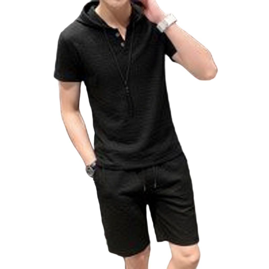 conjunto de dos piesa en negro para hombre