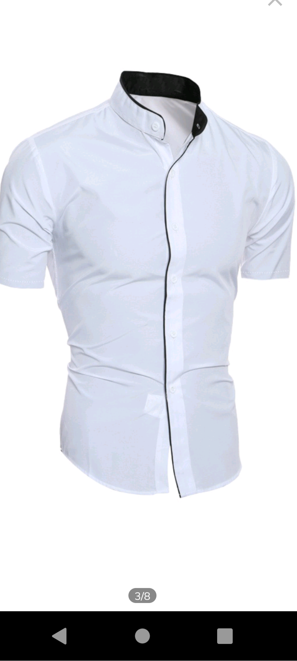 SINGLE-LINE BUTTON-UP SHIRT IN BLACK,