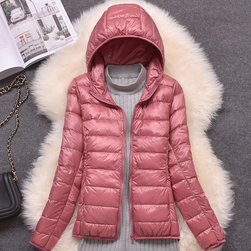 Women Puffer Jacket 15 Colors Plus Size 5XL 6XL 7XL 2023 New Spring Autumn Female Ultra Lightweight Packable Hooded Down Coats