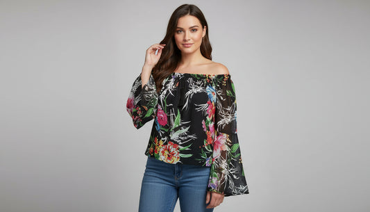 Off-the-shoulder blouse