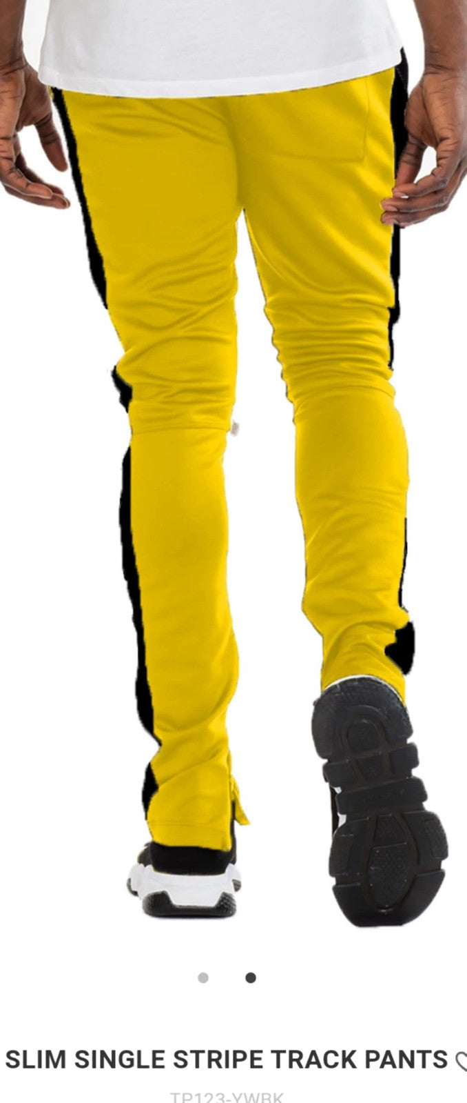 PANTS Two-tone men's pants with zipper on the sides and adjustable drawstring...
