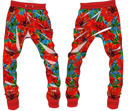 Jogger Pants French Terry Floral