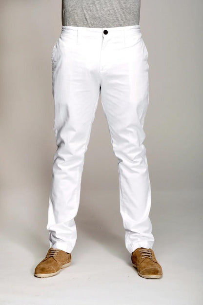 pants Slim Straight in white