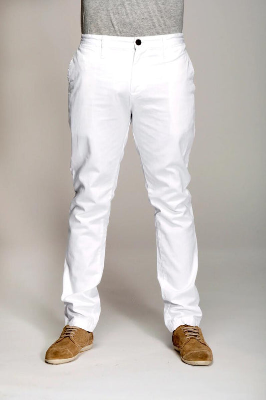 pants Slim Straight in white