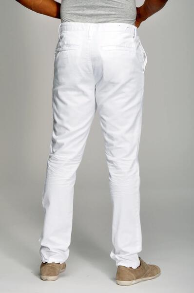 pants Slim Straight in white