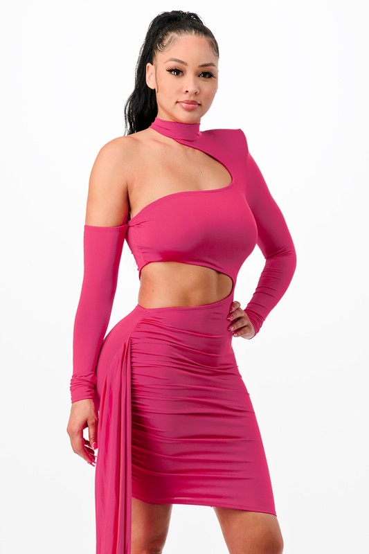 vestido en color Fucsia