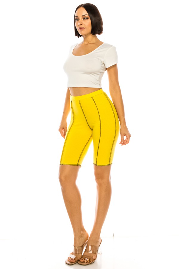 spandex shorts cotton. colors mix