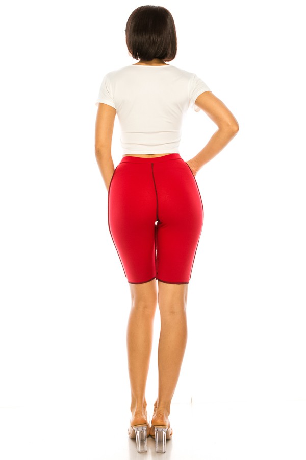 spandex shorts cotton. colors mix