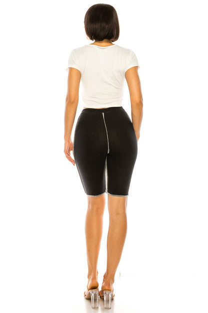 spandex shorts cotton. colors mix