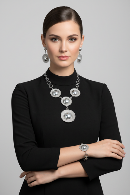 Este juego viene con algunas partes, incluido el anillo, es hermoso, brillante y de textura suave.