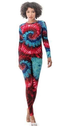 Two-piece combination of pants and long-sleeved sweater