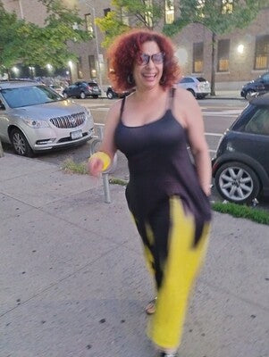 Vestido amarillo de dos colores hermosos sencillo y diferente