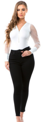 Bodysuit   96% polyester 4% expanded