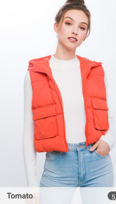 Vest With Front Pocket Detail