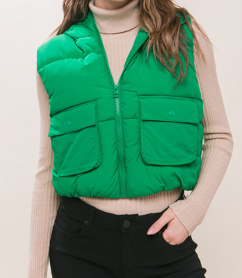 Vest With Front Pocket Detail