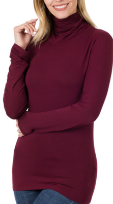 rib turle nect top This toronnet blouse comes in red and black NEW LONG SLEEVE TURTLE NECK RAYON JERSEY  SPANDEX TOP 95% RAYON 5% SPANDEX  size small mediumlar extralarge