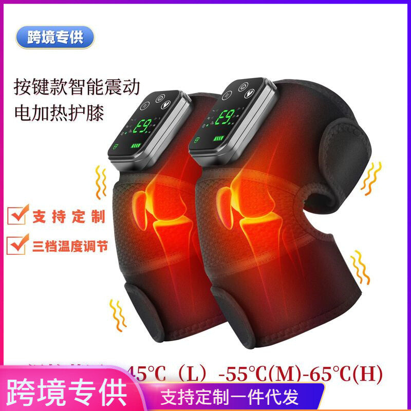 Cross-border Electric Heating Knee Pads, Intelligent Vibration Heating Old Cold Leg Shoulder Pads Massager, Hot Compress Physiotherapy Massager
