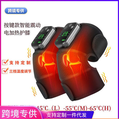 Cross-border Electric Heating Knee Pads, Intelligent Vibration Heating Old Cold Leg Shoulder Pads Massager, Hot Compress Physiotherapy Massager