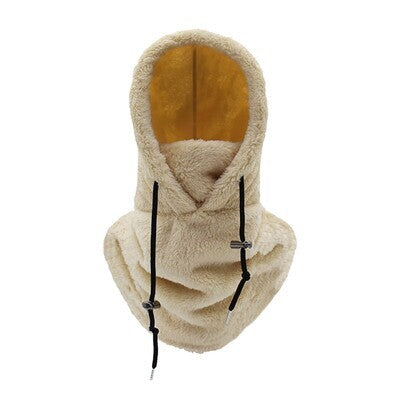 Winter Outdoor Cycling Hat, Sports Windproof Hat, Cold Protection, Thickened Neck Scarf, CS Hood, Arctic Velvet Mask, Warm Hat