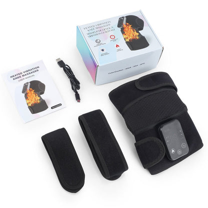 Cross-border Electric Heating Knee Pads, Intelligent Vibration Heating Old Cold Leg Shoulder Pads Massager, Hot Compress Physiotherapy Massager