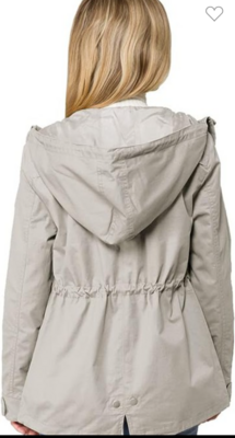 JACKE. ANORAK MILITARY JACKET FULLY LINED INSIDE JACKET Fabric