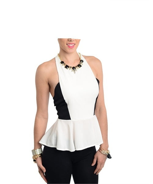 Blouse Black and White