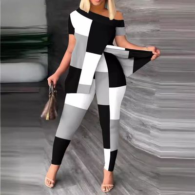 set of two pieces irregular fashion pants suit (Copia)