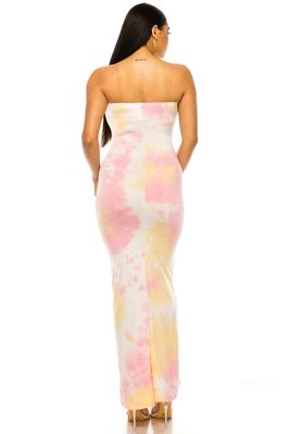 dress tube IN 3 colors Mustard/ Blue Tie dye Pink.