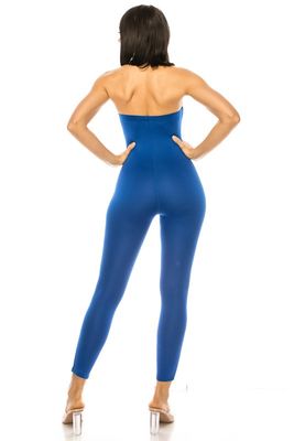 Long tube jumpsuit IN BLACK