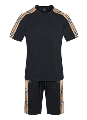 MEN'S 2 PIECE SHORT SE IN BLACK AND KHAKI COLOR