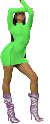 dress in white 2 color