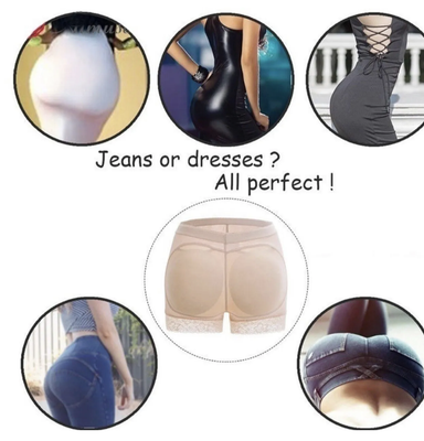 super low-rise pants. Shaping pants to enhance the butt.