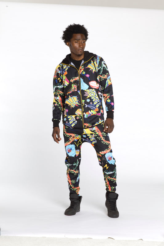 TWO PIECE SET IN MULTICOLORS