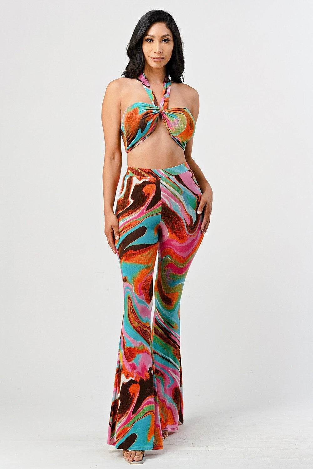 Conjunto de dos piezas se tube top con pantalón