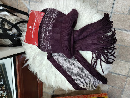 Winter hat and scarf set