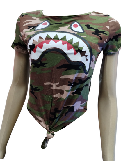 TOP SHARK PRINTERDIN GREEN COLOR