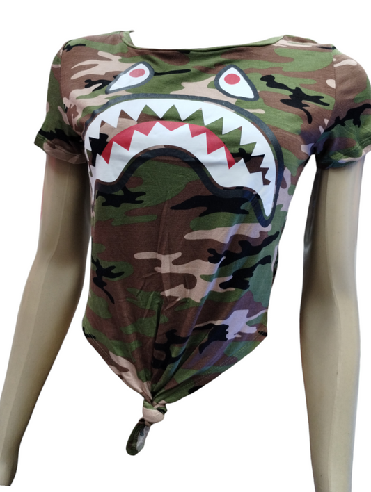 TOP SHARK PRINTERDIN GREEN COLOR