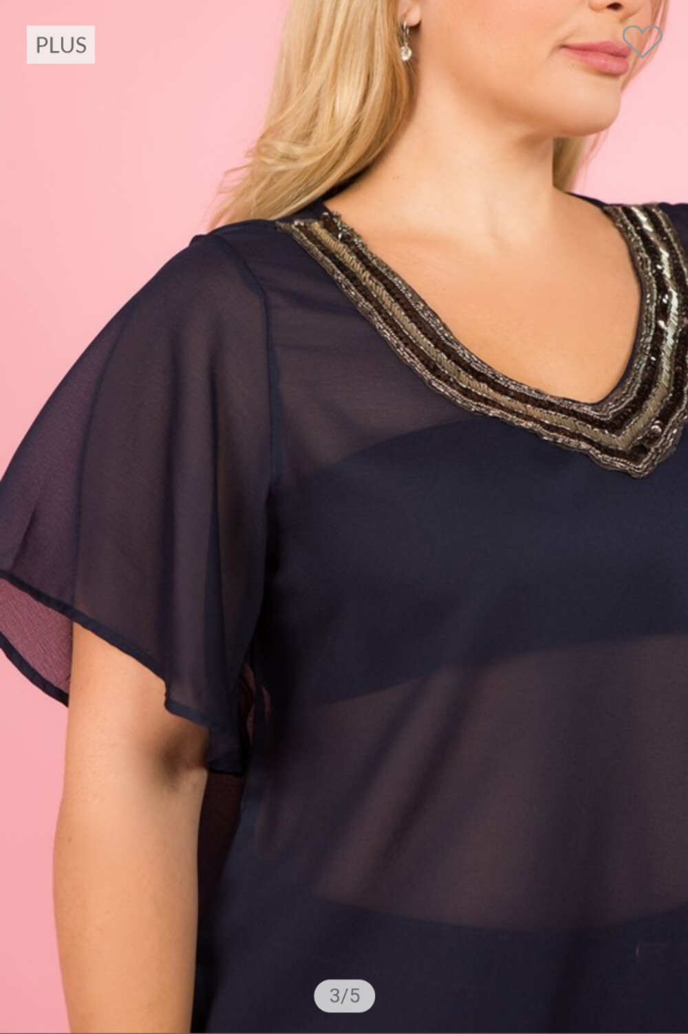 Blouses Backless Loose Chiffon .