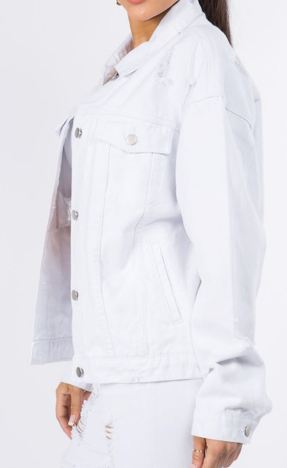 jackets white with colored design