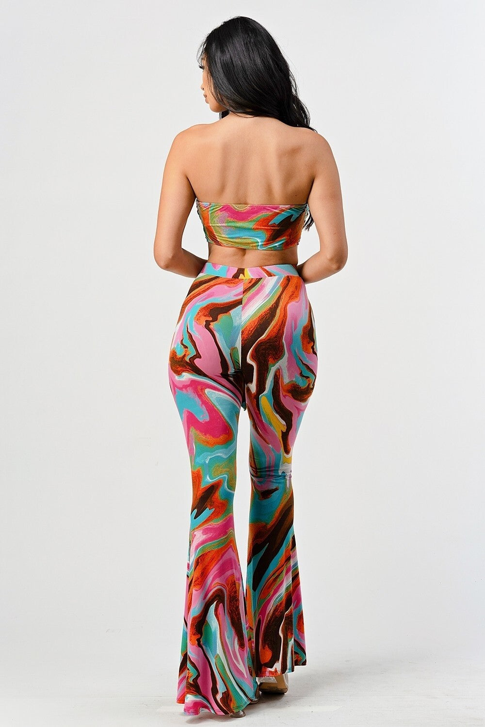 Conjunto de dos piezas se tube top con pantalón