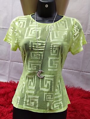 Transparent black printed short sleeves