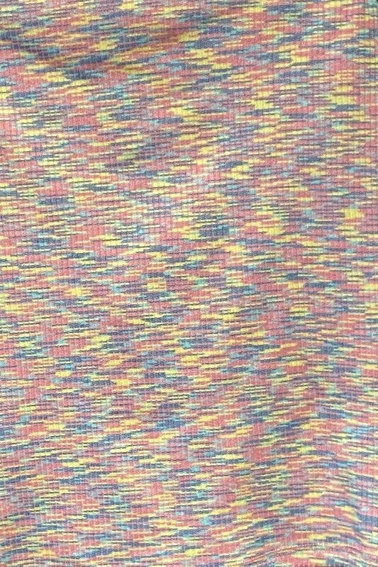 top in color Purple​ SLEEVELESS HALTER NECK SPACE DYE KNIT RIBBED