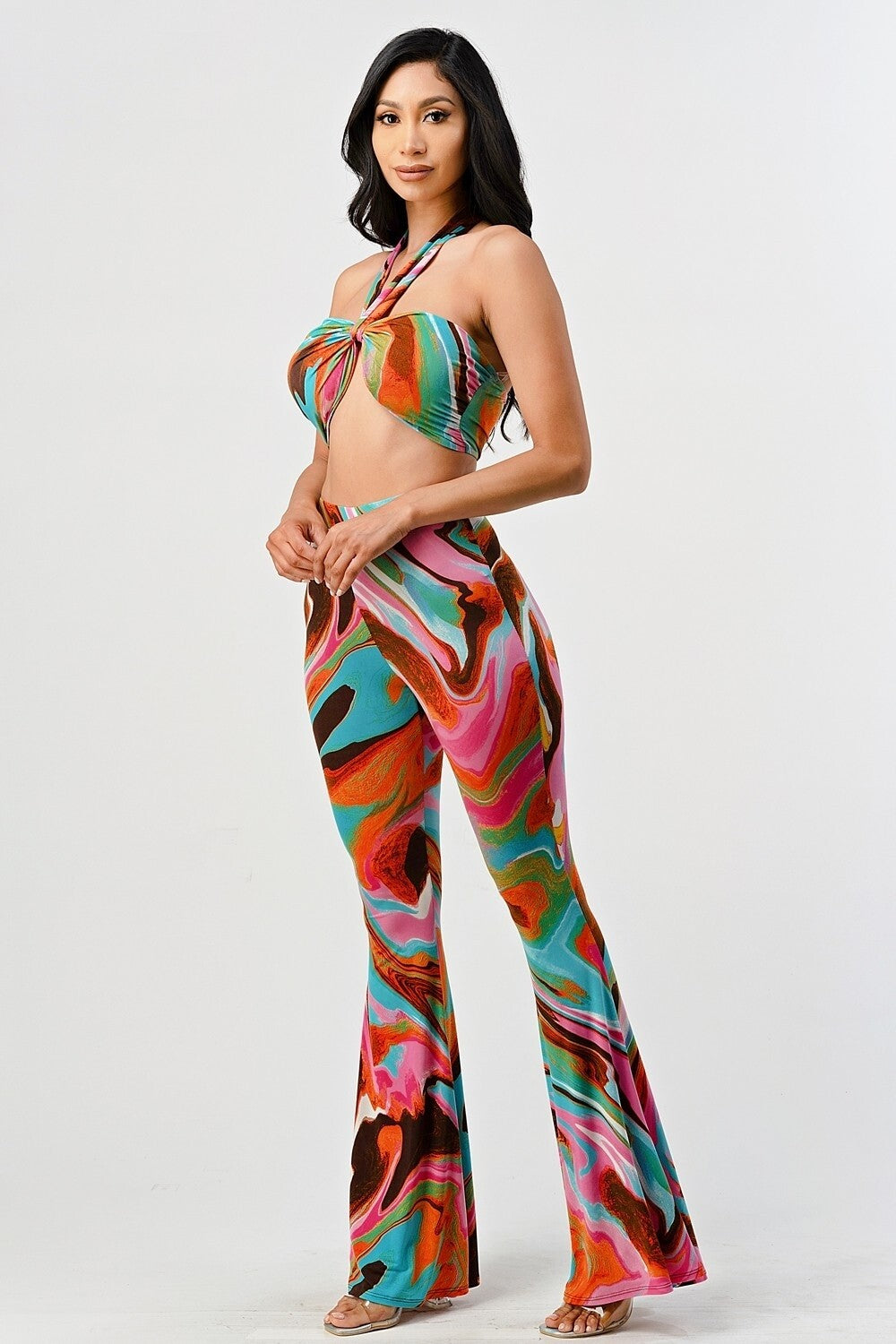 Conjunto de dos piezas se tube top con pantalón