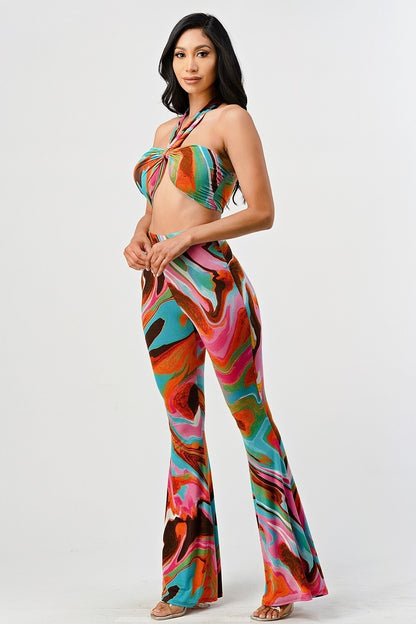 Conjunto de dos piezas se tube top con pantalón