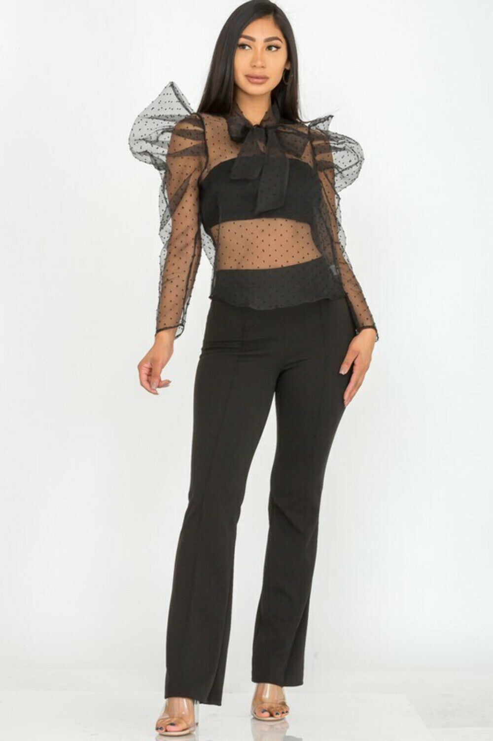 SNOW FLAKE SUPER MESH Tops