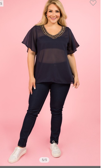 Blouses Backless Loose Chiffon .